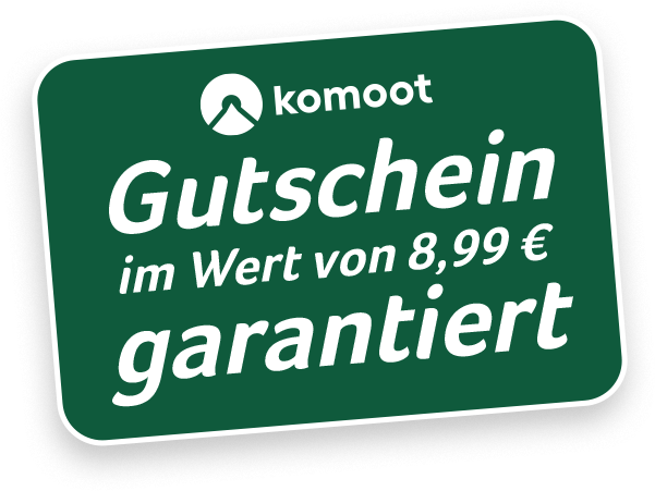Komoot Gutschein im Wert 8.99 € garantiert