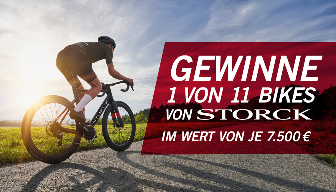 Gewinne 1 von 11 Bikes von STORCK im Wert von je 7500 EUR