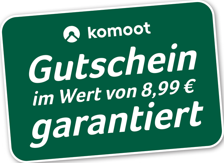 Komoot Gutschein im Wert 8.99 € garantiert
